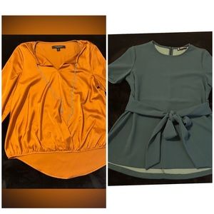 Two tops bundle deal - excellent condition. Marc New York/Shein size S